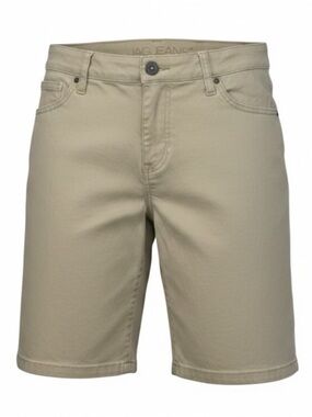 Jag Ecru Beige Khaki High Waist 9 inseam Jean Shorts Womens size 10